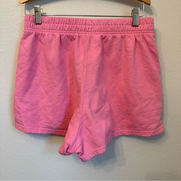 PacSun Barbie Pink Athletic Shorts Relaxed Fit Elastic Waistband - Picture 3 of 4